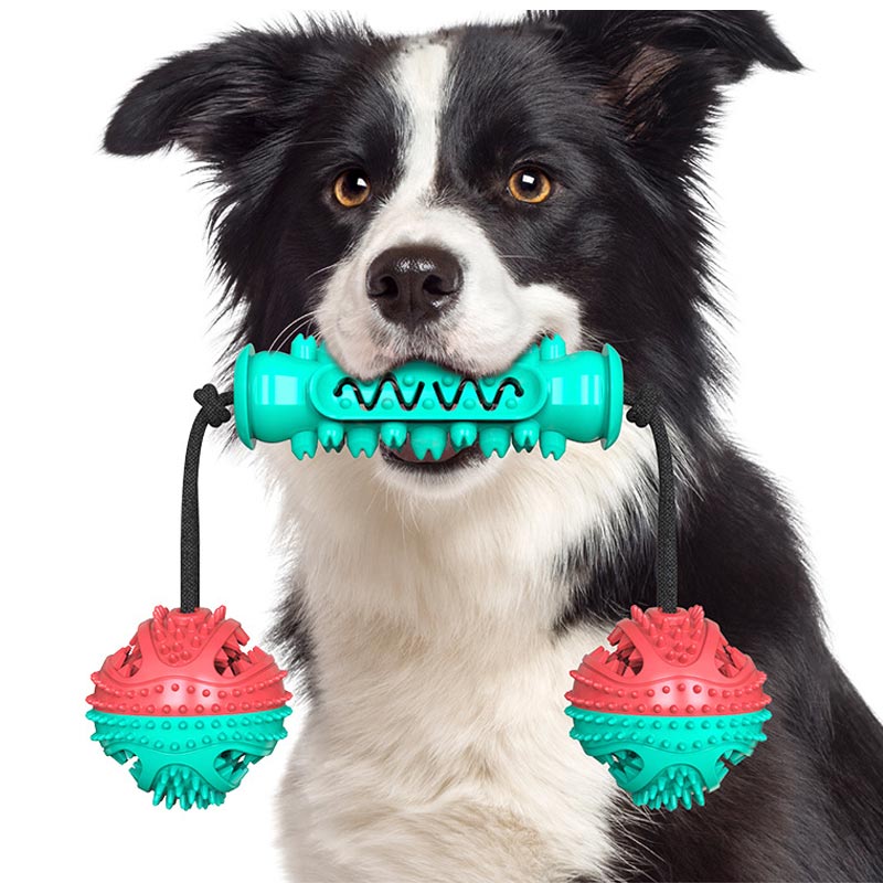 Dog Chew Toys,Indestructible Rubber Puppy Toy Pet Teething Toys