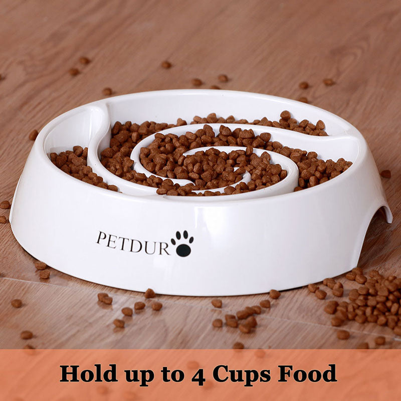 Feedoo Slow Feeder Dog Bowls 3 Cups Large, Food Grade 304